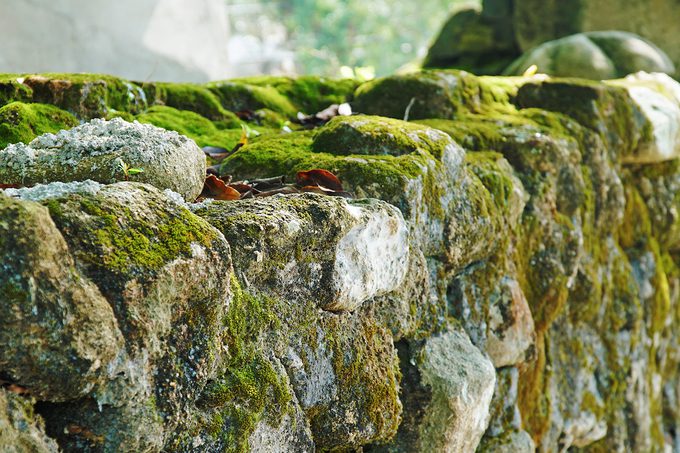Trải qua hơn trăm năm, ngôi chùa vẫn tồn tại với nhiều dấu tích, nổi bật là bức tường bao quanh chùa. Theo lời kể của người dân trên đảo, trước đây khu này là rừng rậm với nhiều trăn và rắn độc. Vì thế, tường thành bao bọc xung quanh chùa được xây bằng đá để đảm bảo an toàn.
